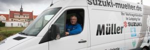 Abholen von Motorrädern zur Reparatur im Winter